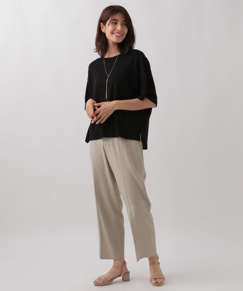 Elura（エルーラ）の「＜接触冷感＞ひやっとタッチベーシックTシャツ/138093（Tシャツ/カットソー・レディース・グリーン系その他/ブラック/グレー/ホワイト・MEDIUM/SMALL/LARGE）」の11枚目の写真