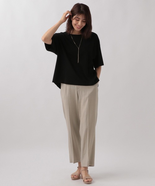 Elura（エルーラ）の「＜接触冷感＞ひやっとタッチベーシックTシャツ/138093（Tシャツ/カットソー・レディース・グリーン系その他/ブラック/グレー/ホワイト・MEDIUM/SMALL/LARGE）」の13枚目の写真