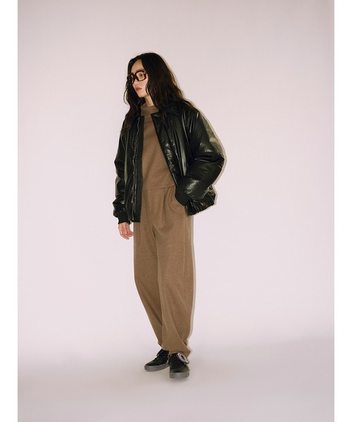 null.（ヌル）の「PUFFYエコレザーブルゾン（ブルゾン）」 - WEAR