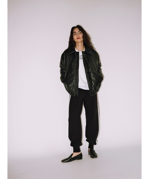 null.（ヌル）の「PUFFYエコレザーブルゾン（ブルゾン）」 - WEAR
