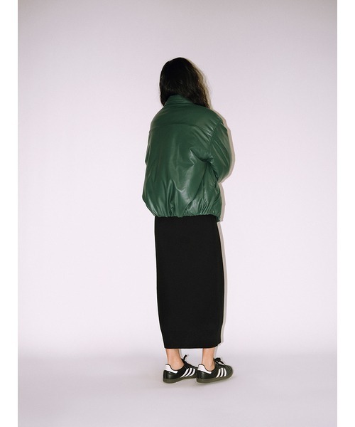 null.（ヌル）の「PUFFYエコレザーブルゾン（ブルゾン）」 - WEAR