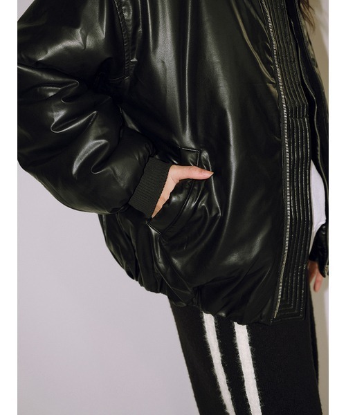 null. PUFFYエコレザーブルゾン null.（ヌル）の「PUFFYエコレザーブルゾン（ブルゾン）」 - WEAR