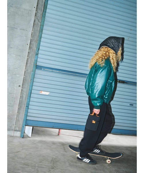 null.（ヌル）の「PUFFYエコレザーブルゾン（ブルゾン）」 - WEAR