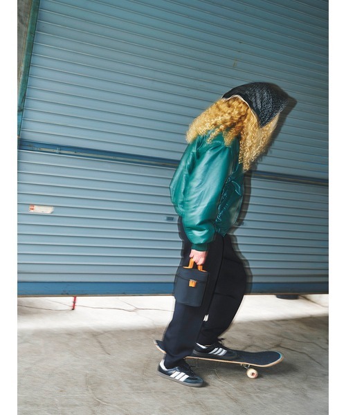 null.（ヌル）の「PUFFYエコレザーブルゾン（ブルゾン）」 - WEAR