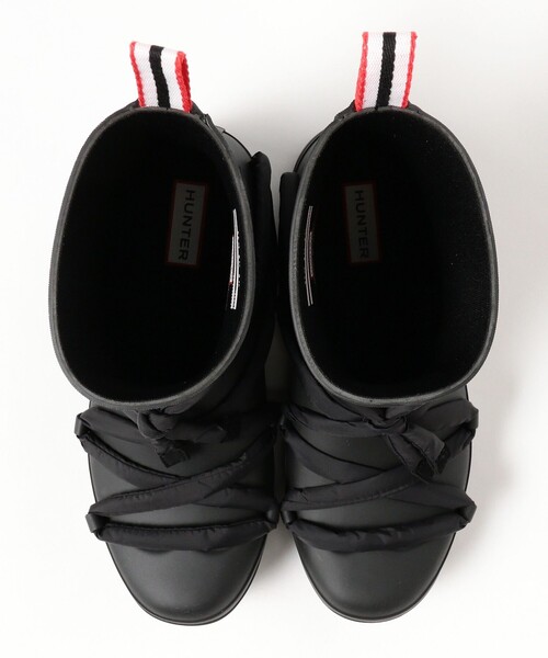 HUNTER / プレイ ショート ギア オン パフ ストラップ ブーツ