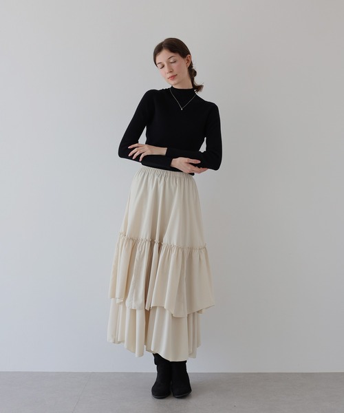 J by blue(ジェイバイブルー)の「ハイネックホールガーメントニット(ニット/セーター・レディース・グレー/ブラック/オフホワイト/グリーン・MEDIUM)」の21枚目の写真