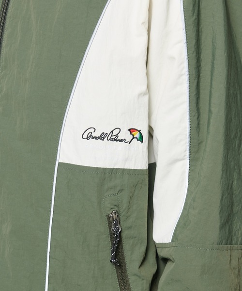 Arnold Palmer（アーノルドパーマー）の「シェア パイピング トラックジャケット（ナイロンジャケット・レディース・ブラック/カーキ/レンガ・L/M/S/XS/LL）」の5枚目の写真