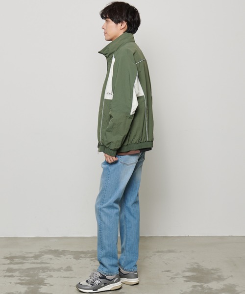 セール】シェア パイピング トラックジャケット（ナイロンジャケット