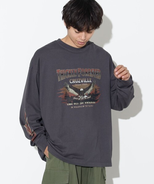 BEAMS HEART（ビームスハート）の「ワイルド プリント ロングスリーブ Tシャツ（Tシャツ/カットソー・メンズ・チャコールグレー/ブラック系その他4・SMALL/MEDIUM/LARGE）」の10枚目の写真