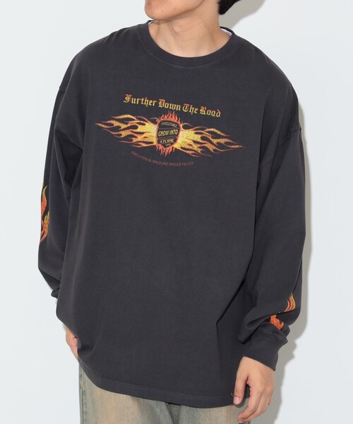 BEAMS HEART（ビームスハート）の「ワイルド プリント ロングスリーブ Tシャツ（Tシャツ/カットソー・メンズ・チャコールグレー/ブラック系その他4・SMALL/MEDIUM/LARGE）」の14枚目の写真