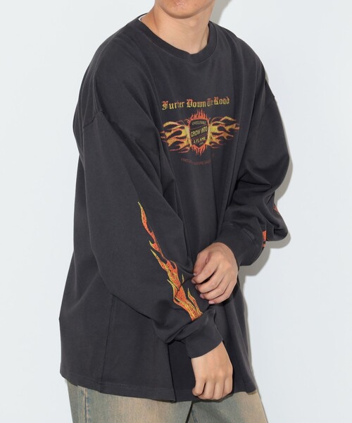 BEAMS HEART（ビームスハート）の「ワイルド プリント ロングスリーブ Tシャツ（Tシャツ/カットソー・メンズ・チャコールグレー/ブラック系その他4・SMALL/MEDIUM/LARGE）」の15枚目の写真