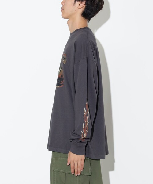 BEAMS HEART（ビームスハート）の「ワイルド プリント ロングスリーブ Tシャツ（Tシャツ/カットソー・メンズ・チャコールグレー/ブラック系その他4・SMALL/MEDIUM/LARGE）」の17枚目の写真