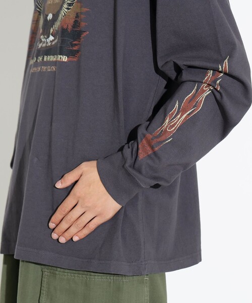 BEAMS HEART（ビームスハート）の「ワイルド プリント ロングスリーブ Tシャツ（Tシャツ/カットソー・メンズ・チャコールグレー/ブラック系その他4・SMALL/MEDIUM/LARGE）」の20枚目の写真