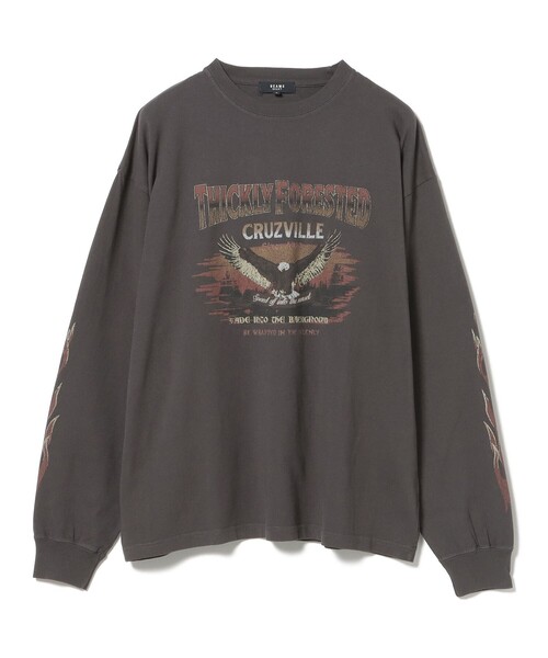 BEAMS HEART（ビームスハート）の「ワイルド プリント ロングスリーブ Tシャツ（Tシャツ/カットソー・メンズ・チャコールグレー/ブラック系その他4・SMALL/MEDIUM/LARGE）」の21枚目の写真