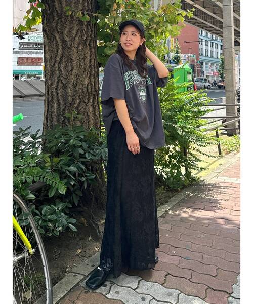 Ungrid（アングリッド）の「レースキャミワンピース（ワンピース・レディース・ブラック/オフホワイト・FREE）」の13枚目の写真