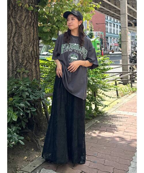 Ungrid（アングリッド）の「レースキャミワンピース（ワンピース・レディース・ブラック/オフホワイト・FREE）」の14枚目の写真