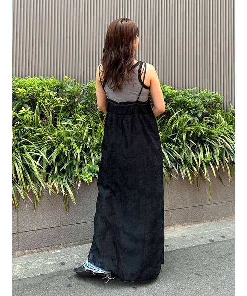 Ungrid（アングリッド）の「レースキャミワンピース（ワンピース・レディース・ブラック/オフホワイト・FREE）」の16枚目の写真