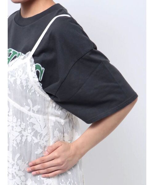 Ungrid（アングリッド）の「レースキャミワンピース（ワンピース・レディース・ブラック/オフホワイト・FREE）」の22枚目の写真