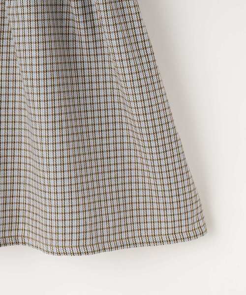 SHOO・LA・RUE(シューラルー)の「◆【110-140cm】フロントジップ使い チェックドッキングワンピース(ワンピース・キッズ・ブラック系1/モスグリーン系1/サックスブルー系1・12/13/14/11)」の9枚目の写真