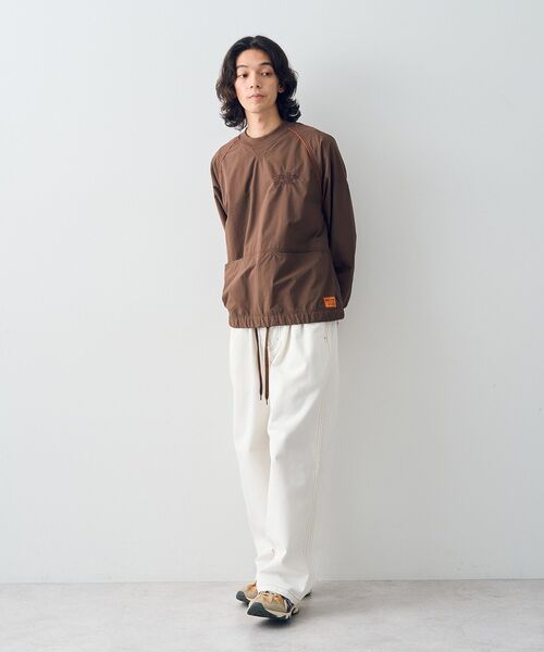 CRAFT STANDARD BOUTIQUE(クラフトスタンダードブティック)の「【ユニセックス】URANIWA CAMPERS/ マイティープルオーバー(Tシャツ/カットソー・レディース・ライトグレー/ブラック/カーキ/ライトブラウン・M/L/XL)」の7枚目の写真