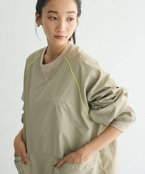 CRAFT STANDARD BOUTIQUE(クラフトスタンダードブティック)の「【ユニセックス】URANIWA CAMPERS/ マイティープルオーバー(Tシャツ/カットソー・レディース・ライトグレー/ブラック/カーキ/ライトブラウン・M/L/XL)」の3枚目の写真