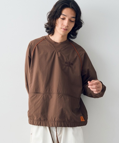 CRAFT STANDARD BOUTIQUE(クラフトスタンダードブティック)の「【ユニセックス】URANIWA CAMPERS/ マイティープルオーバー(Tシャツ/カットソー・レディース・ライトグレー/ブラック/カーキ/ライトブラウン・M/L/XL)」の1枚目の写真