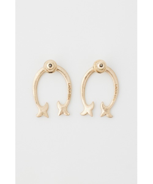 LAGUA GEM（ラグアジェム）の「FLOW CROSS ピアス（ピアス（両耳用）・レディース・ゴールド/シルバー・FREE）」の3枚目の写真