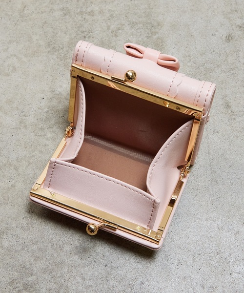 SUNNY SIDE:りぼん ミニがま口三つ折財布（財布）｜Sunny Side（サニー