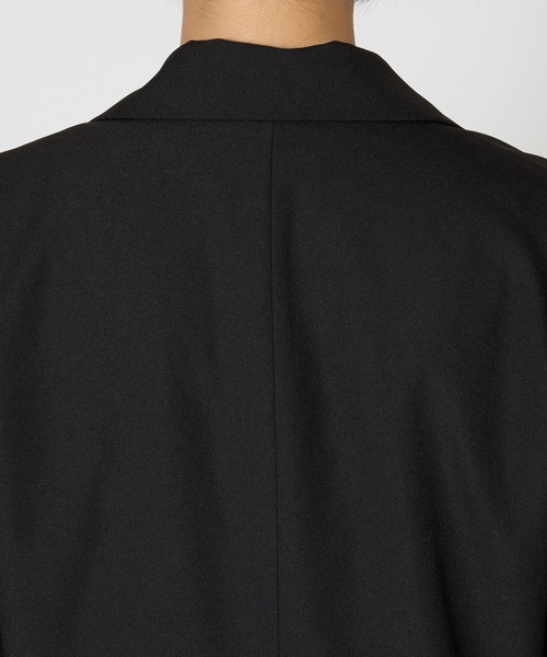 saloon（サルーン）の「SALOON(サルーン)/ シングルセミロングジャケット【手洗い可】セットアップ可（テーラードジャケット・レディース・グレー/ブラック・SMALL/MEDIUM）」の21枚目の写真