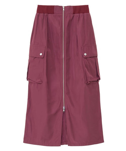 Sugar spoon（シュガースプーン）の「・SUGAR　SPOON　ミリタリーIラインスカート（スカート・レディース・ブラック/カーキ/ボルドー/ブラウン・FREE）」の4枚目の写真