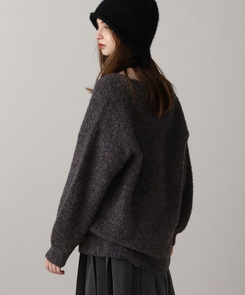 FOREVER 21（フォーエバー トゥエンティーワン）の「【2024FW】ミックスカラーブークレカーディガン（カーディガン/ボレロ・レディース・ピンク/ナチュラル/グレー/イエロー/ブルー・FREE）」の18枚目の写真