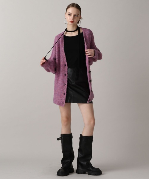 FOREVER 21（フォーエバー トゥエンティーワン）の「【2024FW】ミックスカラーブークレカーディガン（カーディガン/ボレロ・レディース・ピンク/ナチュラル/グレー/イエロー/ブルー・FREE）」の10枚目の写真