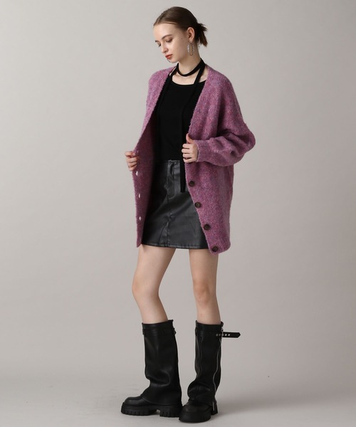 セール】【2024FW】ミックスカラーブークレカーディガン（カーディガン