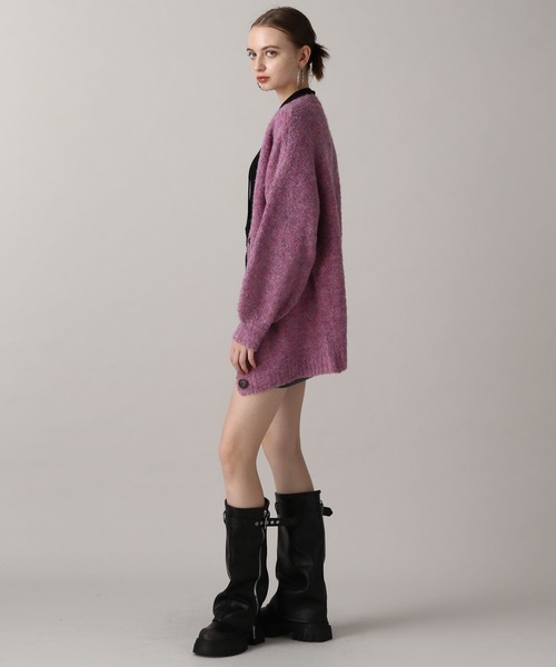 FOREVER 21（フォーエバー トゥエンティーワン）の「【2024FW】ミックスカラーブークレカーディガン（カーディガン/ボレロ・レディース・ピンク/ナチュラル/グレー/イエロー/ブルー・FREE）」の12枚目の写真