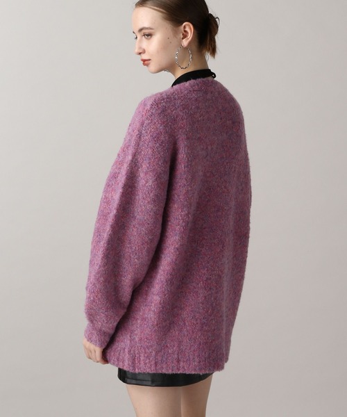 FOREVER 21（フォーエバー トゥエンティーワン）の「【2024FW】ミックスカラーブークレカーディガン（カーディガン/ボレロ・レディース・ピンク/ナチュラル/グレー/イエロー/ブルー・FREE）」の14枚目の写真