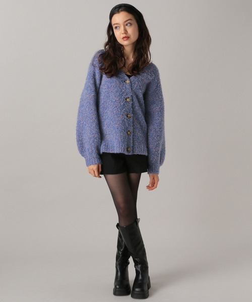 セール】【2024FW】ミックスカラーブークレカーディガン（カーディガン