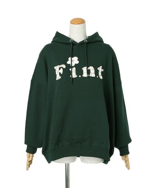 F i.n.t（フィント）の「フラワーFi.n.t発泡プリントパーカー/fint（パーカー・レディース・グリーン/アイボリー・FREE）」の8枚目の写真