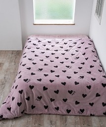 【Sleep】ハート柄 掛けカバー(シングル)