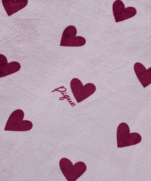gelato pique Sleep（ジェラートピケスリープ）の「【Sleep】ハート柄 掛けカバー（シングル）（寝具・レディース・ピンク/ピンクベージュ・SMALL）」の6枚目の写真