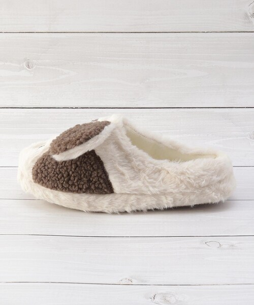 one'sterrace（ワンズテラス）の「【あったか】イヌ スリッパ ブチ（ルームシューズ/スリッパ・レディース・ベージュ系8・99）」の6枚目の写真