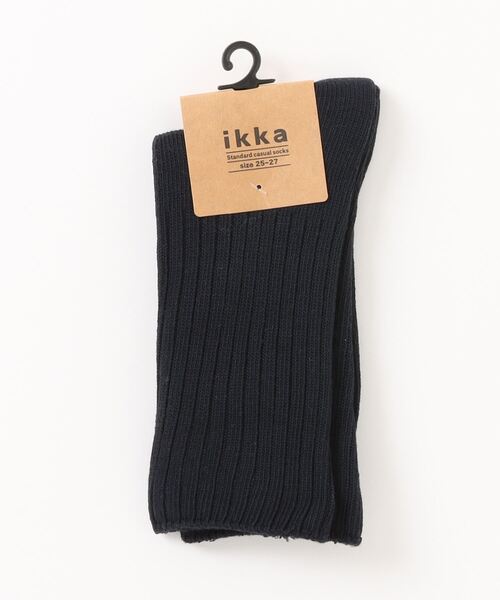ikka（イッカ）の「リブソックス（ソックス/靴下・メンズ・ホワイト/ネイビー/ベージュ/ダークグリーン/ブラック・FREE）」の5枚目の写真