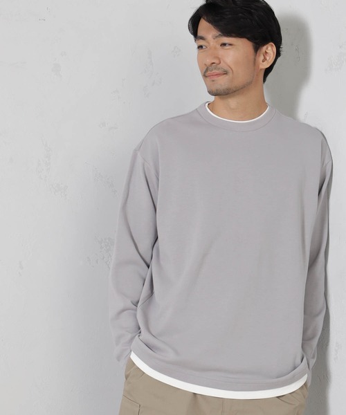 FOUND GOOD(ファウンドグッド)の「クッションレイヤードロンT(Tシャツ/カットソー・メンズ・ブラック/グレー系/ベージュ・S/M/L/XL)」の2枚目の写真