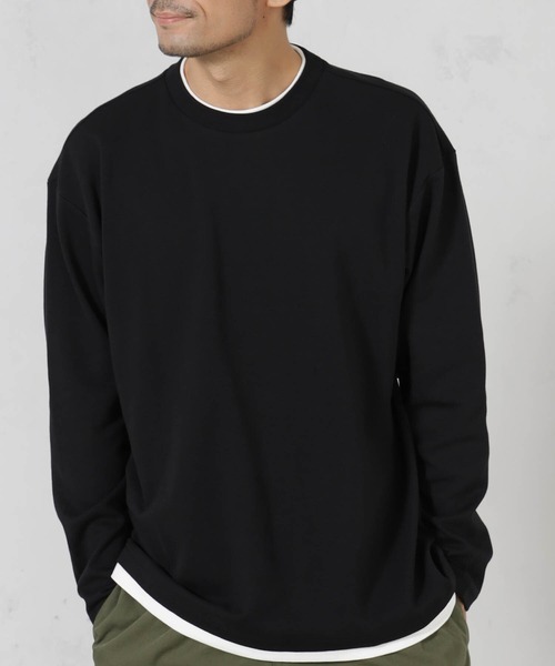 FOUND GOOD(ファウンドグッド)の「クッションレイヤードロンT(Tシャツ/カットソー・メンズ・ブラック/グレー系/ベージュ・S/M/L/XL)」の5枚目の写真