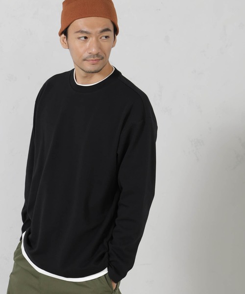 FOUND GOOD(ファウンドグッド)の「クッションレイヤードロンT(Tシャツ/カットソー・メンズ・ブラック/グレー系/ベージュ・S/M/L/XL)」の7枚目の写真