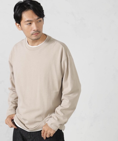 FOUND GOOD(ファウンドグッド)の「クッションレイヤードロンT(Tシャツ/カットソー・メンズ・ブラック/グレー系/ベージュ・S/M/L/XL)」の12枚目の写真