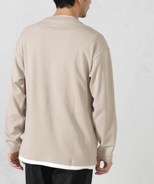 FOUND GOOD(ファウンドグッド)の「クッションレイヤードロンT(Tシャツ/カットソー・メンズ・ブラック/グレー系/ベージュ・S/M/L/XL)」の14枚目の写真