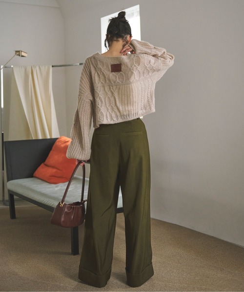 夏セール開催中 MAX80%OFF！ asymmetry アシンメトリータックワイドパンツ / pants wide tuck パンツ