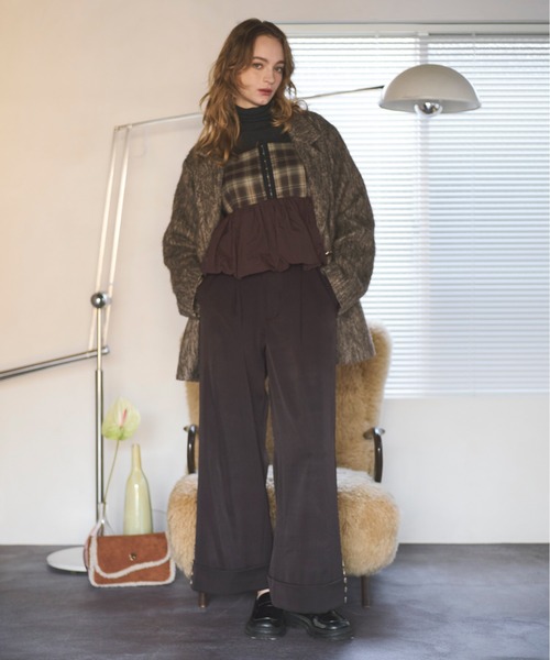 第一ネット asymmetry アシンメトリータックワイドパンツ / pants wide tuck パンツ