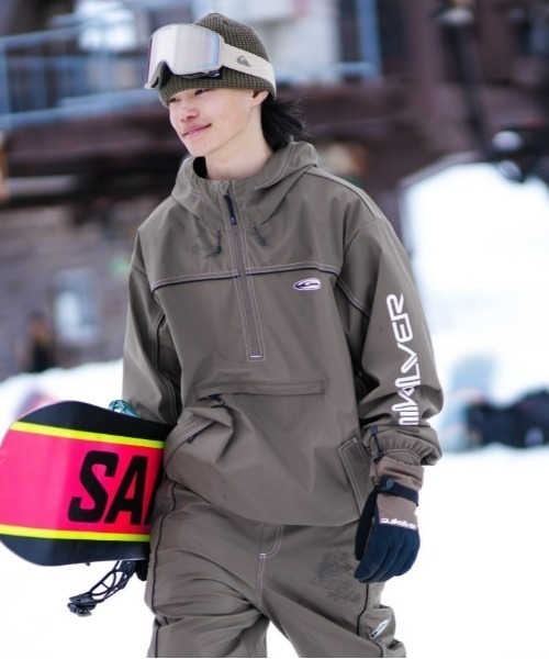 Quiksilver アノラックジャケット 黒 Quiksilver Youth Overcast Windbreaker Jacket-Black — REAL