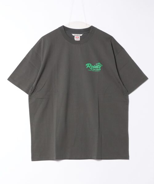 【セール】DESIGN TEE/ROIAL(ロイアル)無地ワンポイント タコスバックプリント 半袖シャツ（Tシャツ/カットソー）｜roial（ロイアル）